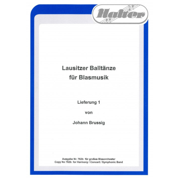 Lausitzer Balltänze für Blasmusik 1