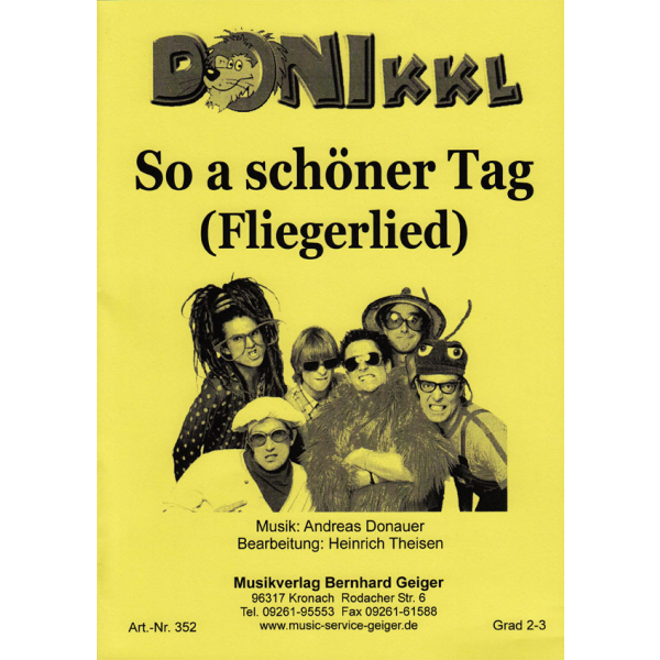 So a schöner Tag (Fliegerlied) - Donikkl Print-Edition