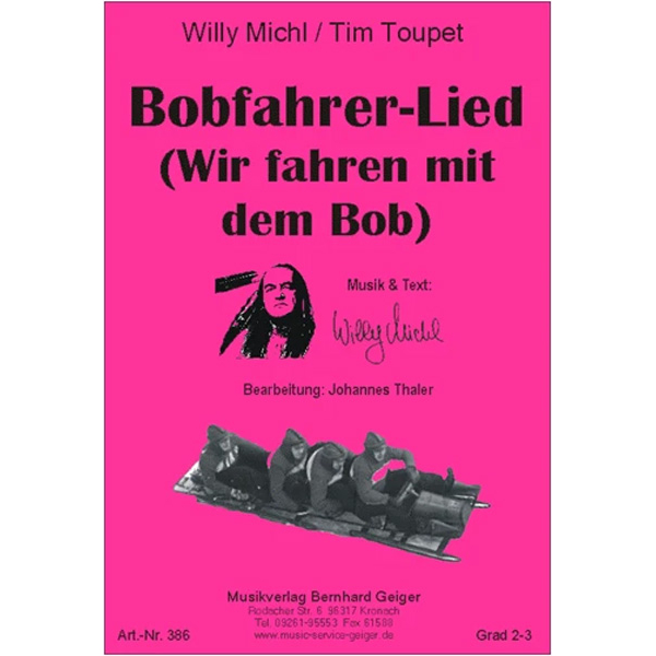 Bobfahrer-Lied - Wir fahren mit dem Bob  box