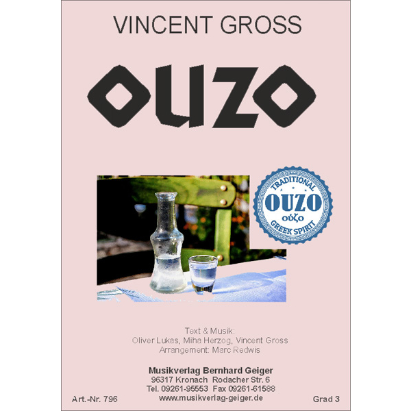 3. Ouzo - Vincent Gross (Bigband) Print-Edition