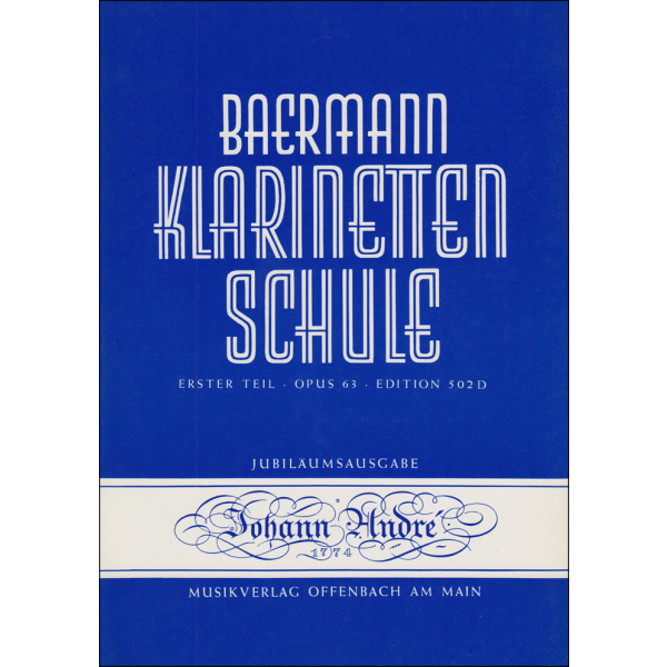 Baermann: Klarinettenschule op. 63 Erster Teil - piano...
