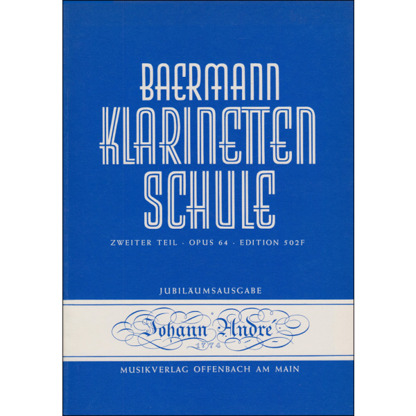 Baermann: Klarinettenschule op. 64 Zweiter Teil - piano...