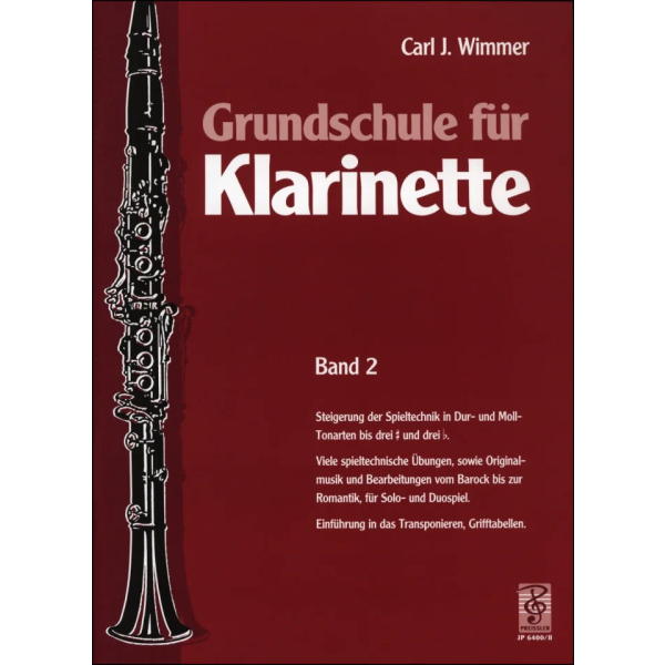 Grundschule für Klarinette Band 2 (Carl Wimmer)