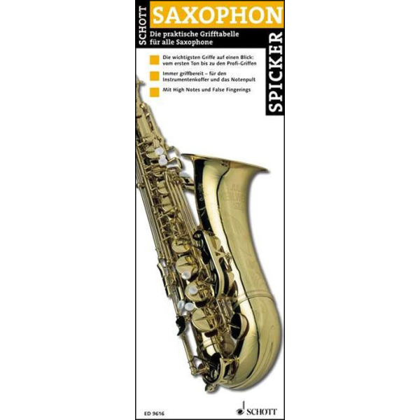 Saxophon Spicker (Grifftabelle)
