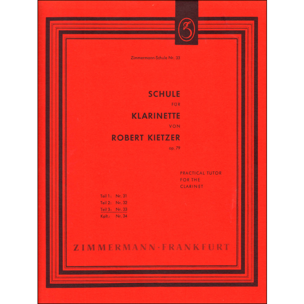 Schule für Klarinette - R. Kietzer - Teil 3