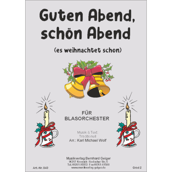 Guten Abend, schön Abend (es weihnachtet schon) (Large 