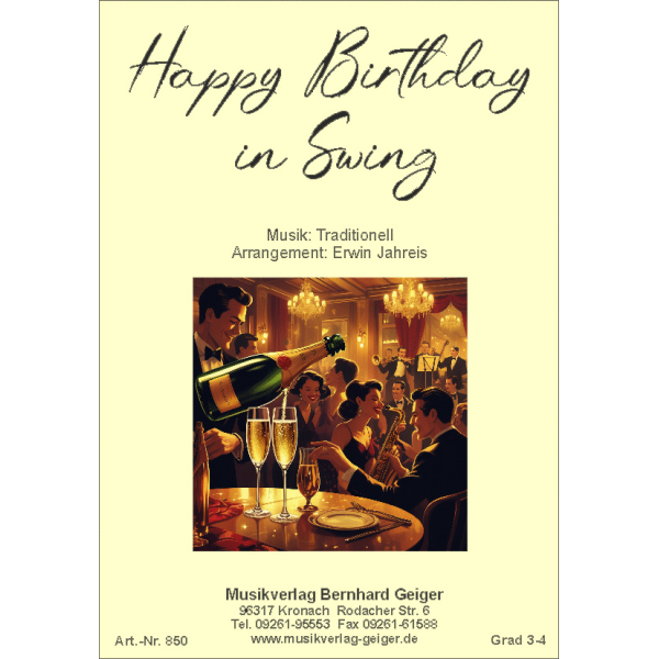 Happy Birthday in Swing (Blasmusik)