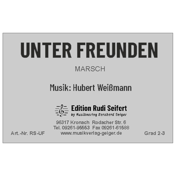 Unter Freunden (Marsch) (Kleine Blasmusik)