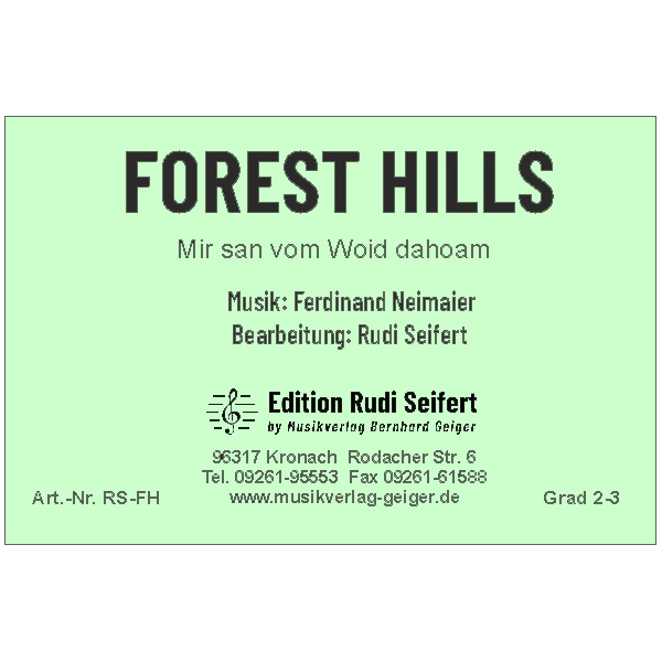 Forest Hills - Mir san vom Wald dahoam (Captain Cook)...