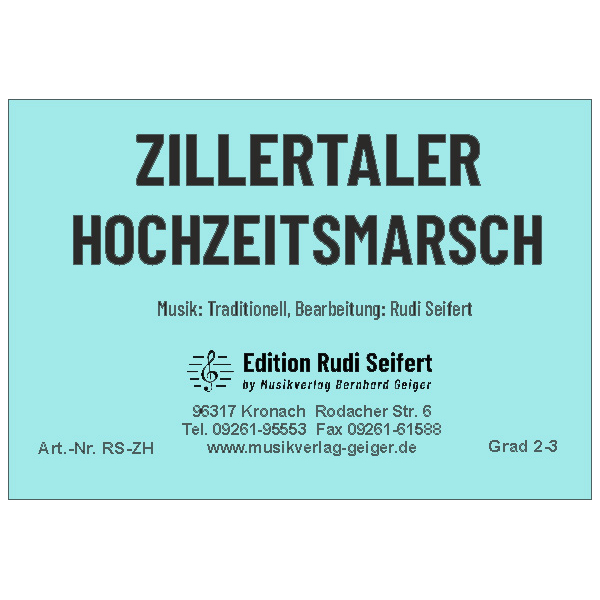 Zillertaler Hochzeitsmarsch (Bigband)