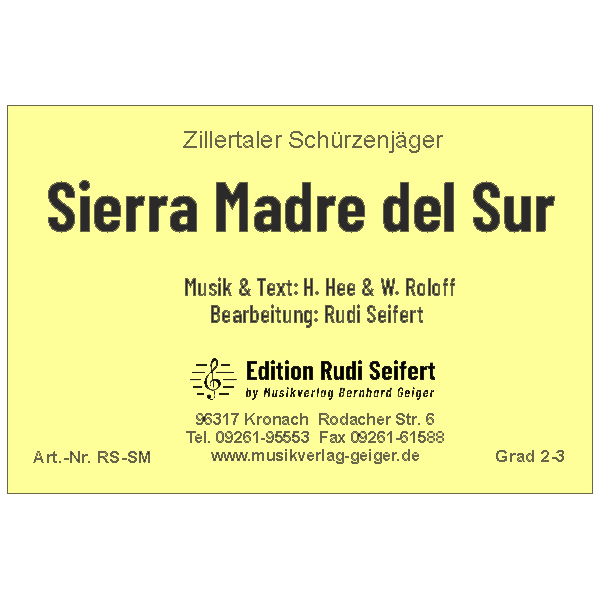 Sierra Madre del Sur - Schürzenjäger (Bigband)
