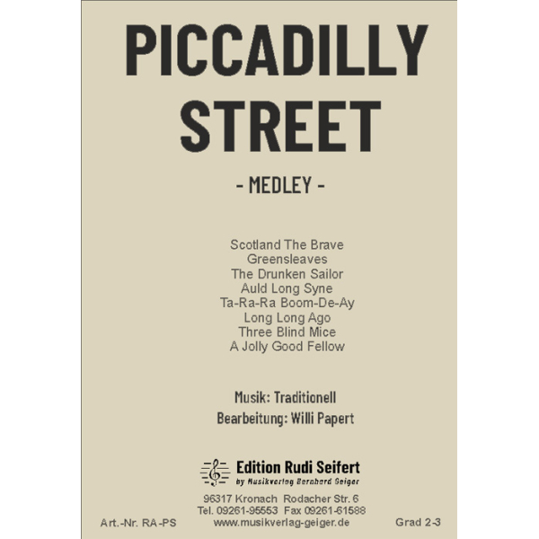 Piccadilly Street (Medley) Blasmusik