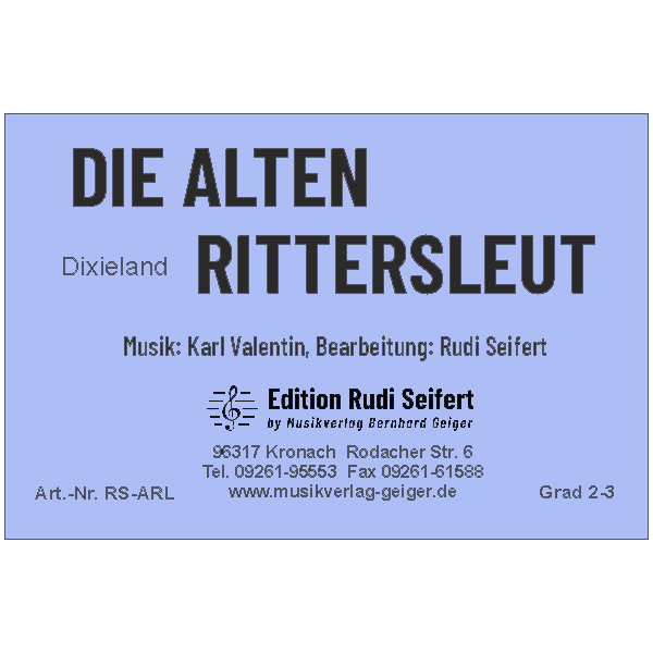 Die alten Rittersleut (Small Concert Band)