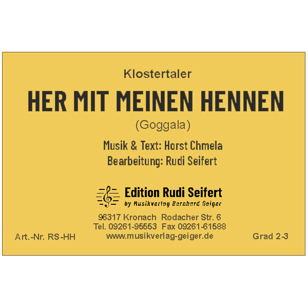 Her mit meinen Hennen (Henna / Goggala) - Die jungen Kloster