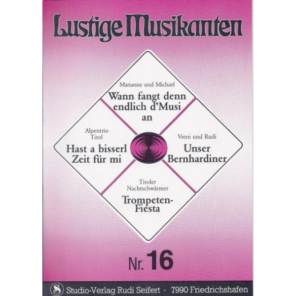 Lustige Musikanten 16 (Songbuch)