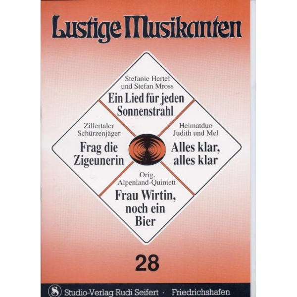 Lustige Musikanten 28 (Songbuch)