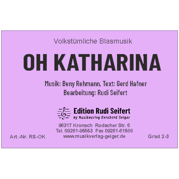 Oh Katharina (Polka) (Kleine Blasmusik)