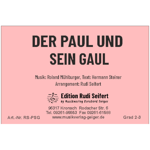 Der Paul und sein Gaul (Kleine Blasmusik)