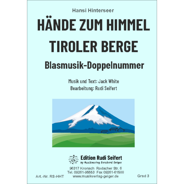 Hände zum Himmel / Tiroler Berge (Hansi Hinterseer) Kle