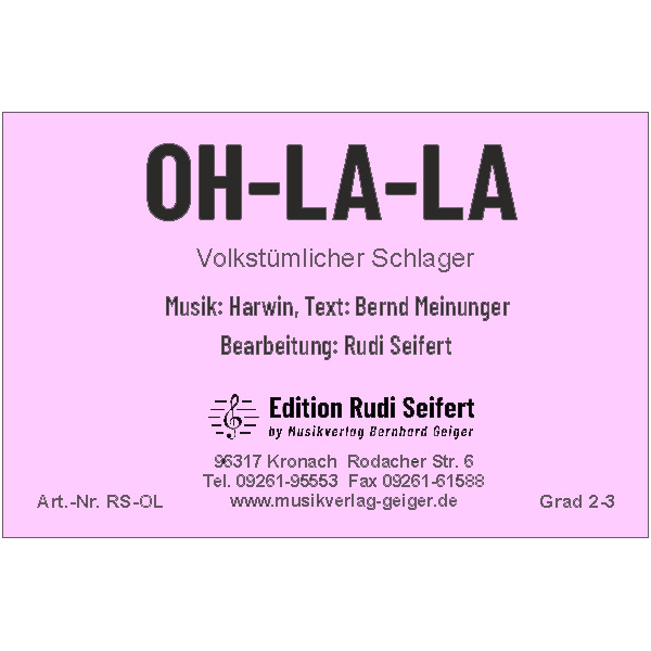 Oh-la-la - Klostertaler (Small Concert Band)