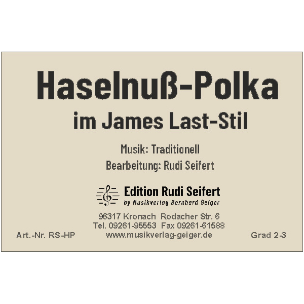 Haselnuß-Polka (in Style of James Last) (Small Concert