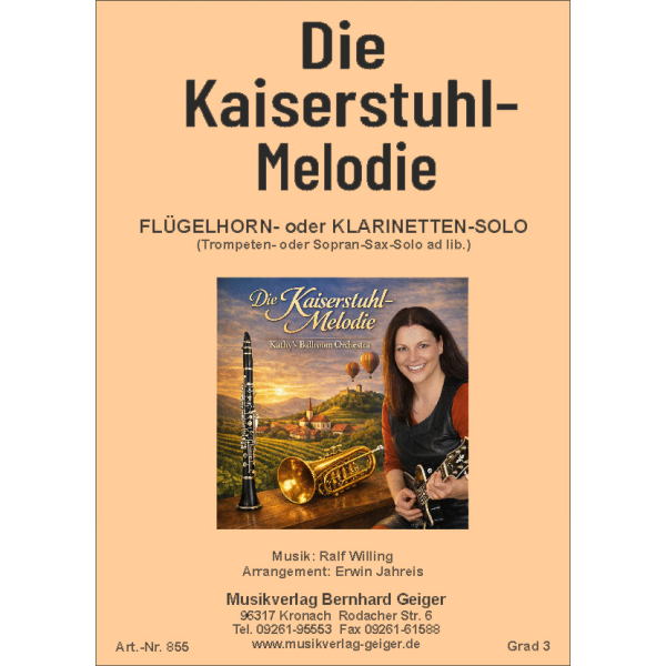 Die Kaiserstuhl-Melodie (Flügelhorn/Trompeten-Klarinett