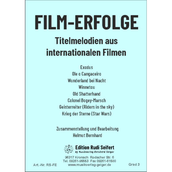 Film-Erfolge (medley) Concert Band