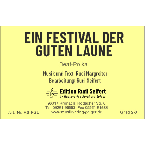Ein Festival der guten Laune (Vreni und Rudi) (Concert Band)