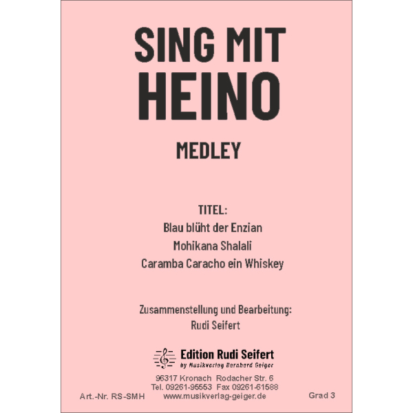 Sing mit Heino (Medley) (Kleine Blasmusik)