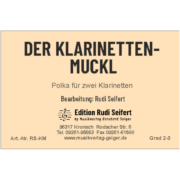 Der Klarinetten-Muckl (Small Concert Band)