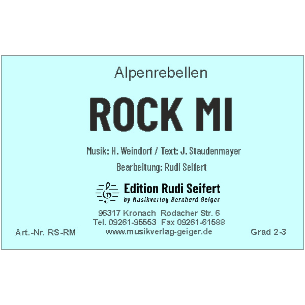Rock mi - Alpenrebellen (Small Concert Band)