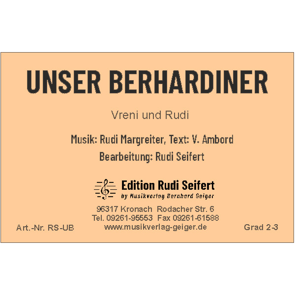 Unser Bernhardiner (Vreni and Rudi) (Small Concert Band)