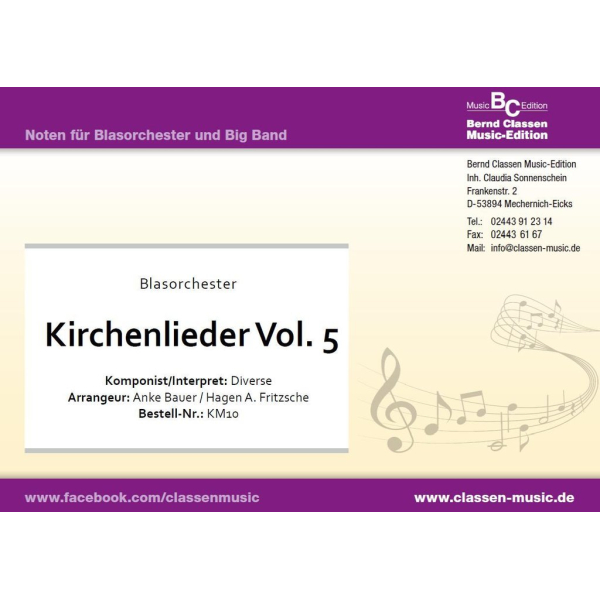 Kirchenlieder Vol. 5 (Hymns) (Concert Band)