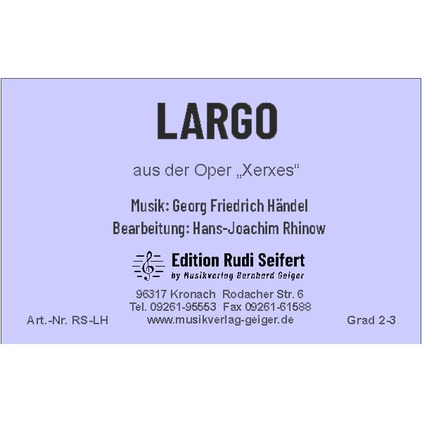 Largo von Händel (Blasmusik)