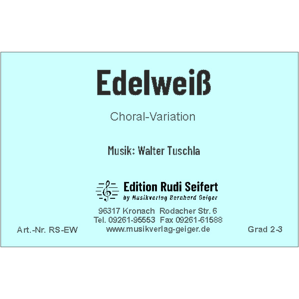 Edelweiss (Chorale Variation) (Concert Band)
