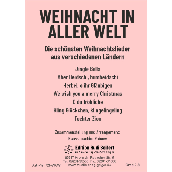 Weihnacht in aller Welt (medley) (Concert Band)