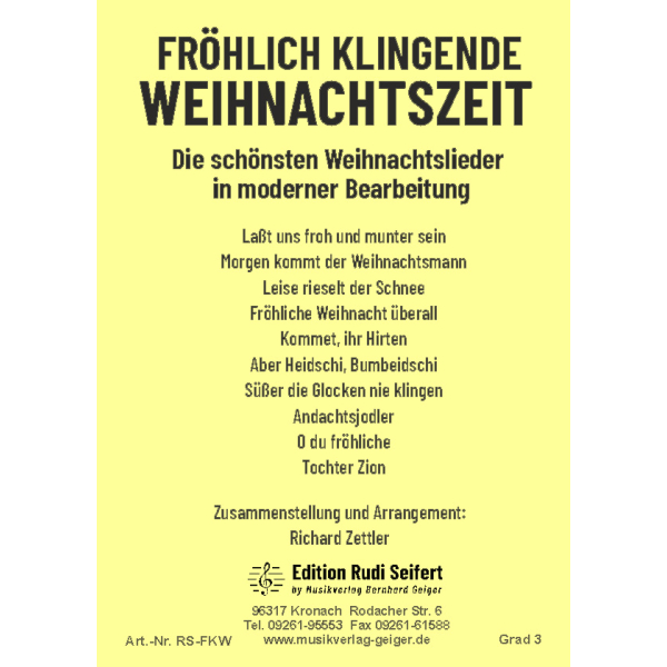 Fröhlich klingende Weihnachtszeit (medley) (Concert Ban