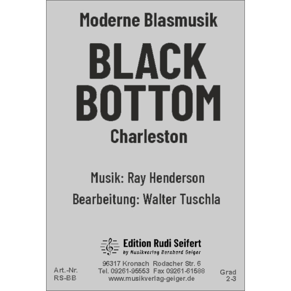 Black Bottom (Charleston) (Concert Band)