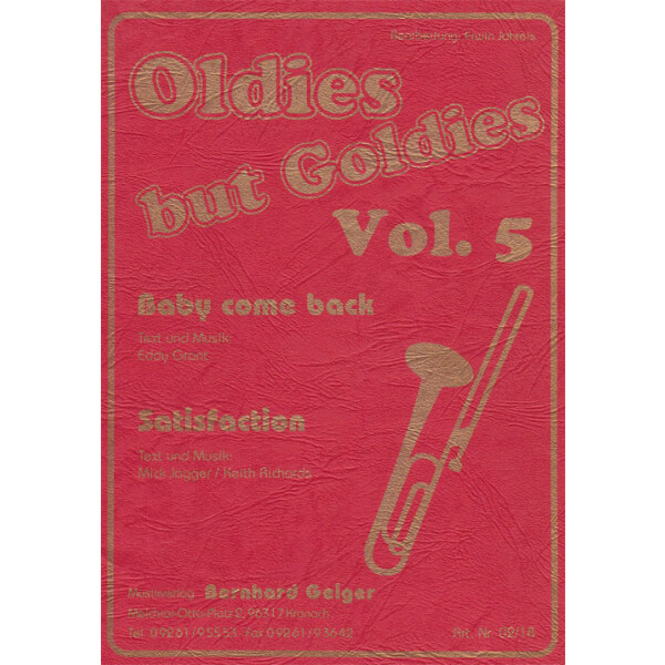 Oldies but Goldies Vol. 5 - Baby come back + Satisfaction (Blasmusik)