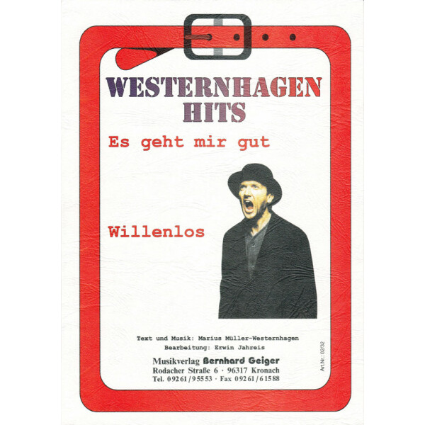 Es geht mir gut / Willenlos - Westernhagen Hits (Blasmusik)