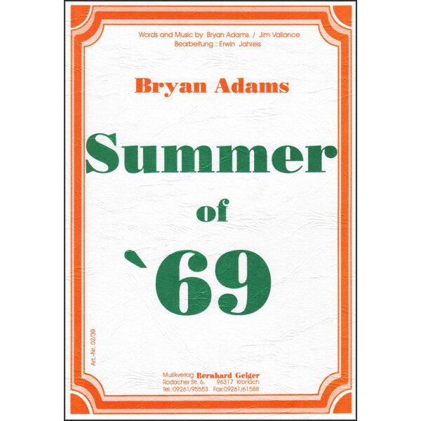 Summer of 69 - Bryan Adams