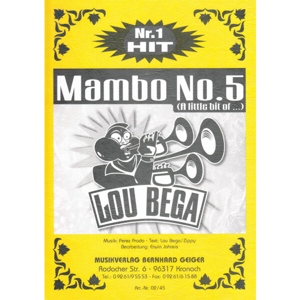 Mambo No. 5 - Lou Bega (Blasmusik)