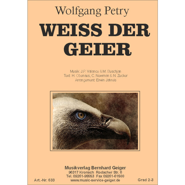 Weiß der Geier - Wolfgang Petry (Blasmusik)