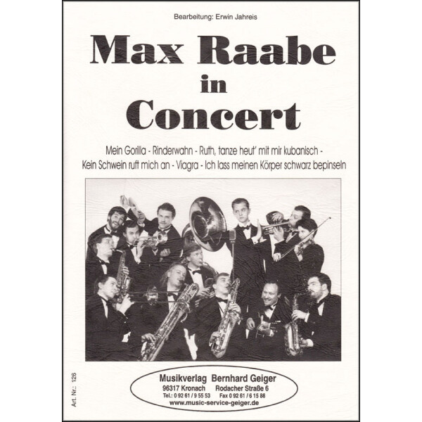 Max Raabe in Concert - Dirigier-Partitur für...