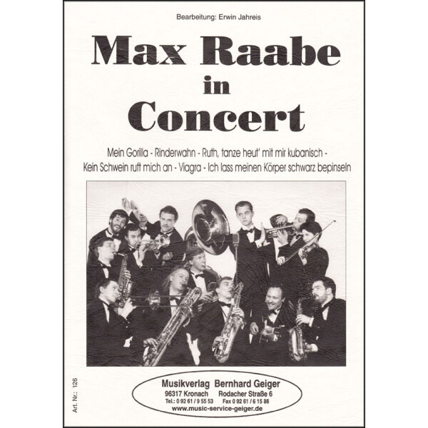 Max Raabe in Concert - Dirigier-Partitur (Chor)