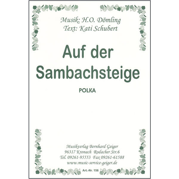 Auf der Sambachsteige - Polka (Blasmusik)