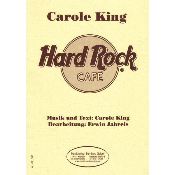 Carole king hard rock cafe sale