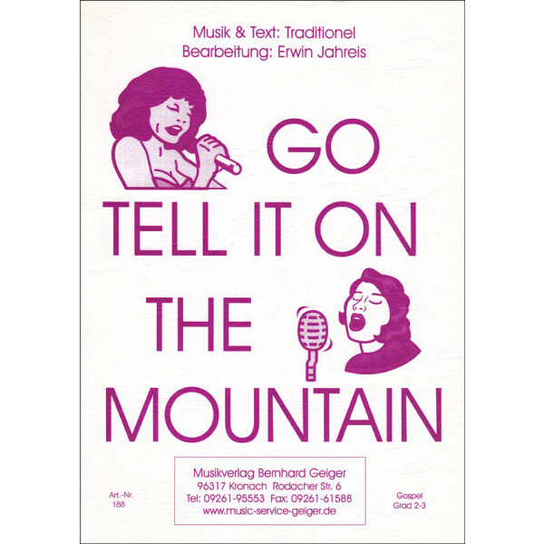 Go tell it on the mountain - Singing Score
