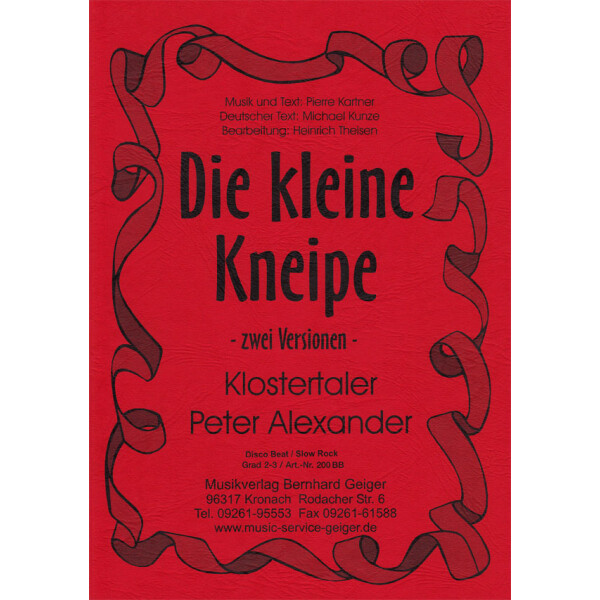 Die kleine Kneipe - Klostertaler / P. Alexander