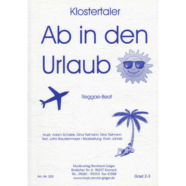 Ab in den Urlaub - Klostertaler (Blasmusik)